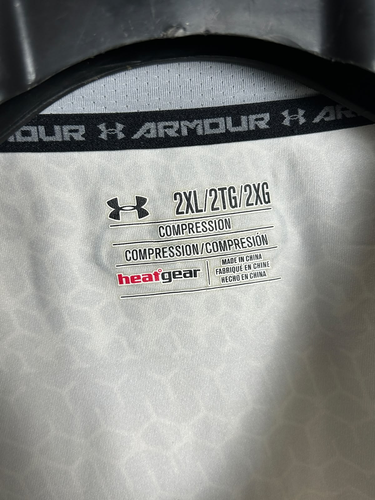 Under Armour Compression Round Neck Heat Gear White - XXL