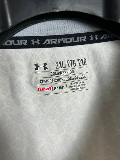 Under Armour Compression Round Neck Heat Gear White - XXL
