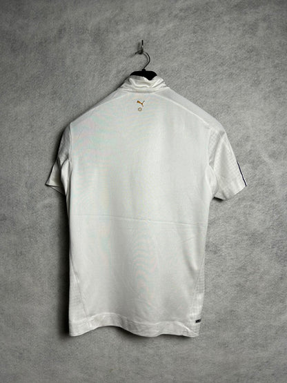 Puma White Golden Logo QTR Zip - Medium