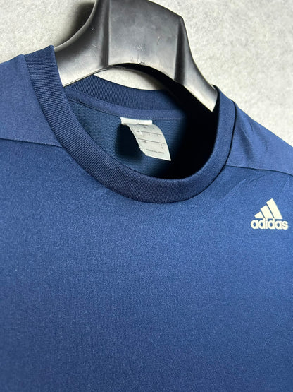Adidas Blue Round Neck - Large