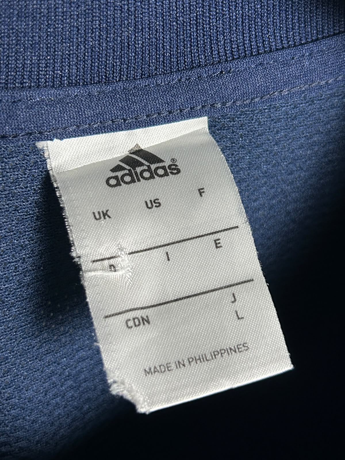 Adidas Blue Round Neck - Large