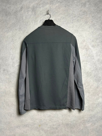Nike Gray Full Sleeves Round Neck - Large