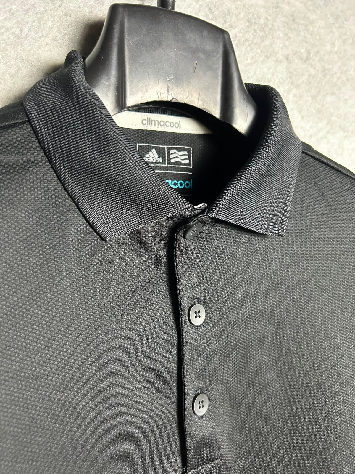 Adidas Black Clima Cool Polo Black - Medium