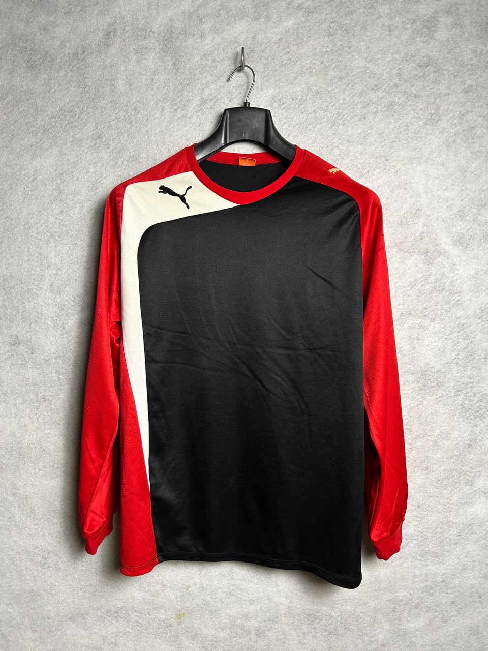 Puma Full Sleeves Red & Black Round Neck - XL