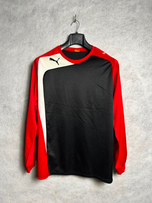 Puma Full Sleeves Red & Black Round Neck - XL