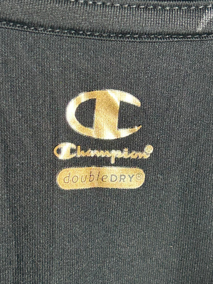 Champion Double Dry Black Round Neck - Medium
