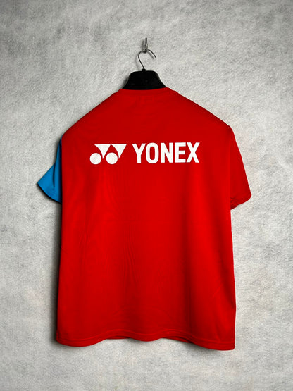 Yonex Red & Blue Round Neck - Medium