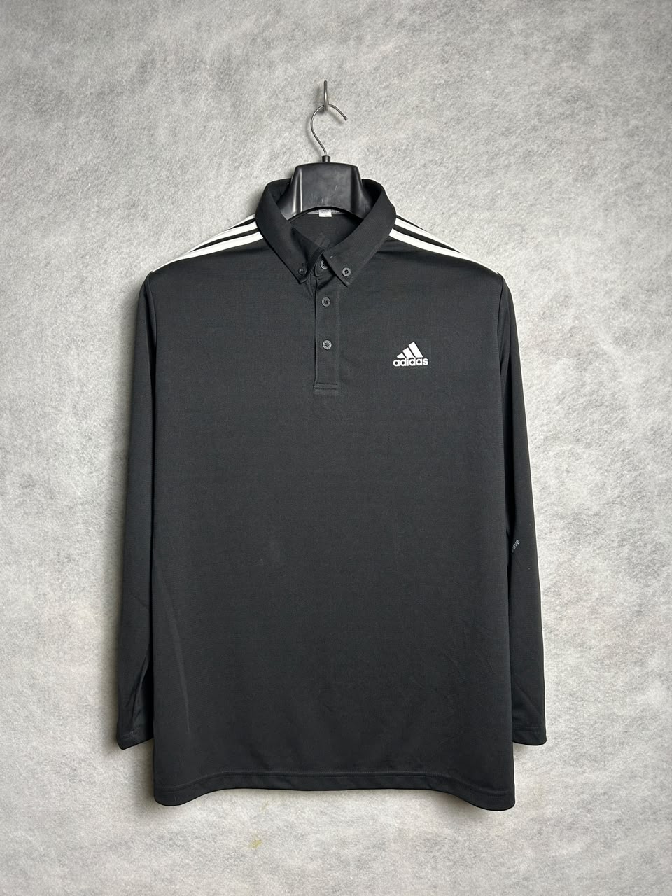 Adidas Black Polo Full Sleeves - XXL