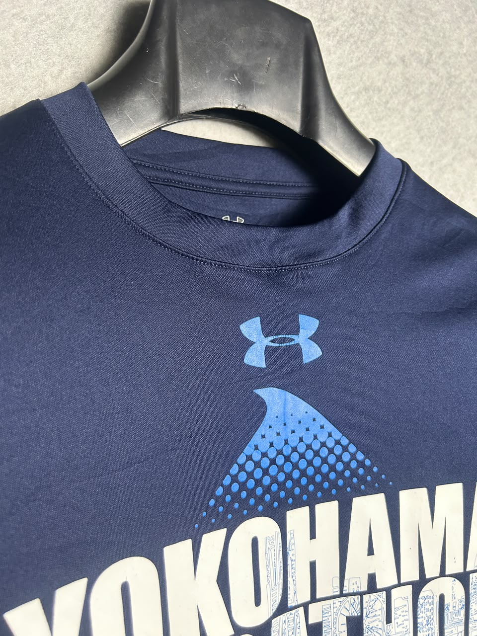 Under Armour Blue Round Neck Yokohama Marathon - Small