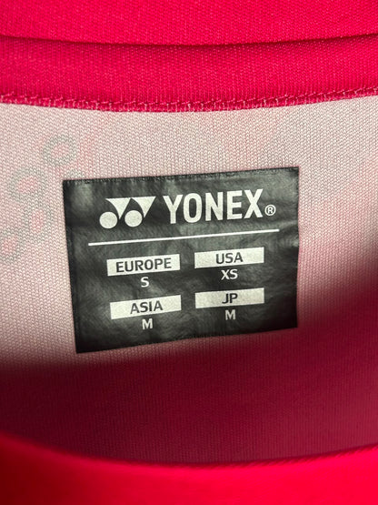 Yonex Red & Pink Round Neck - Medium