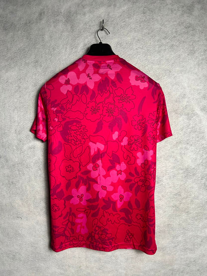 Yonex Red & Pink Round Neck - Medium