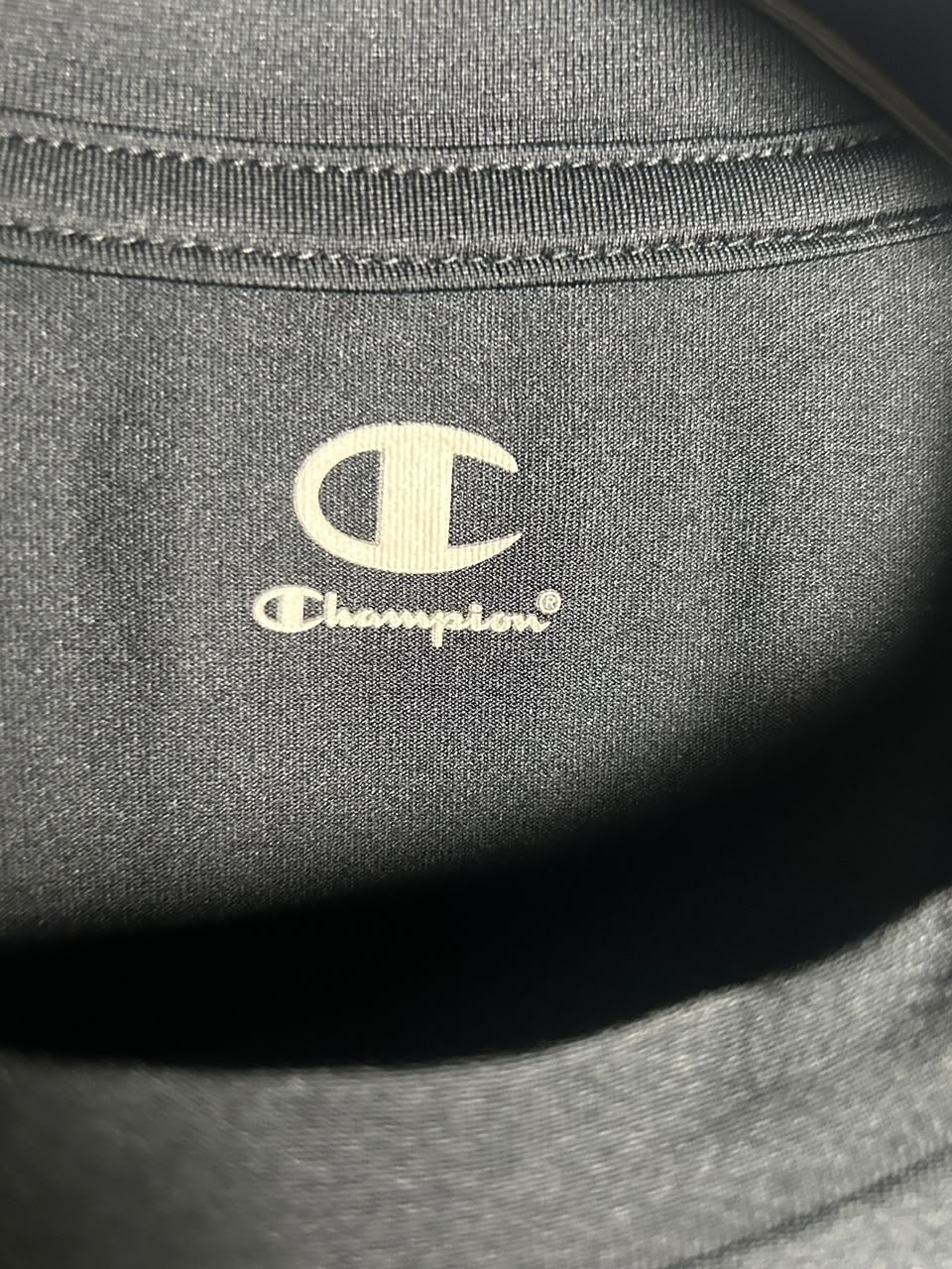 Champion Black Round Neck - Small