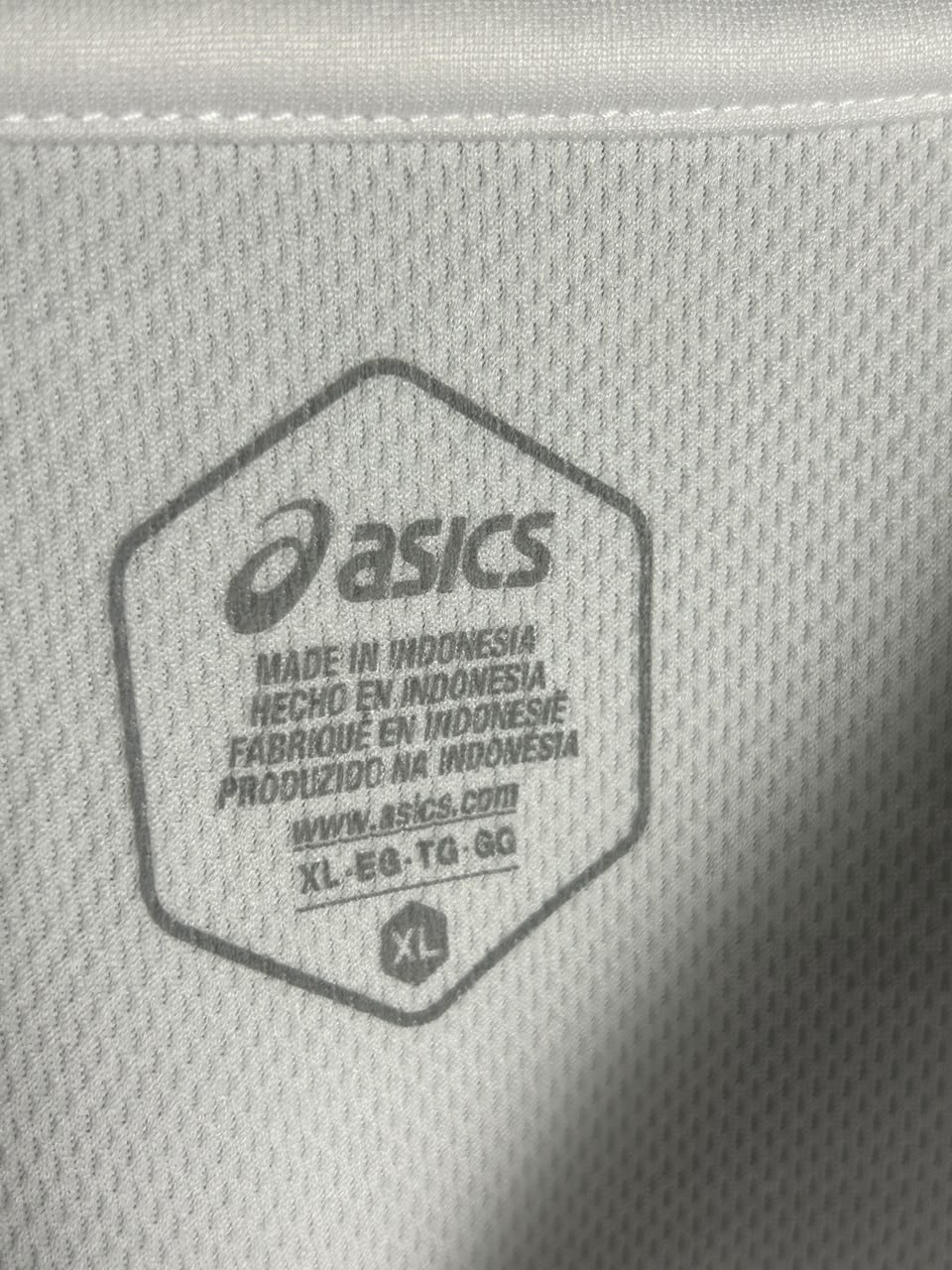 Asics White Round Neck - XL