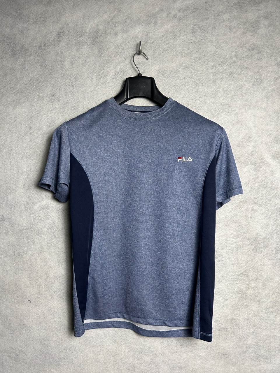 Fila Gray & Blue Round Neck - Medium