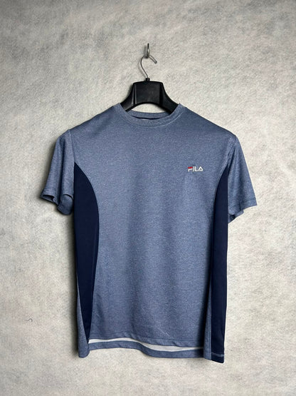 Fila Gray & Blue Round Neck - Medium