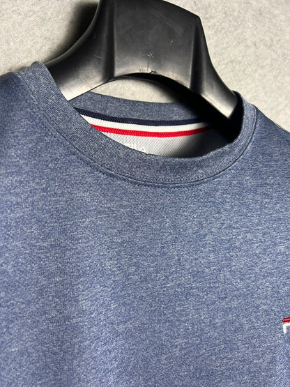 Fila Gray & Blue Round Neck - Medium