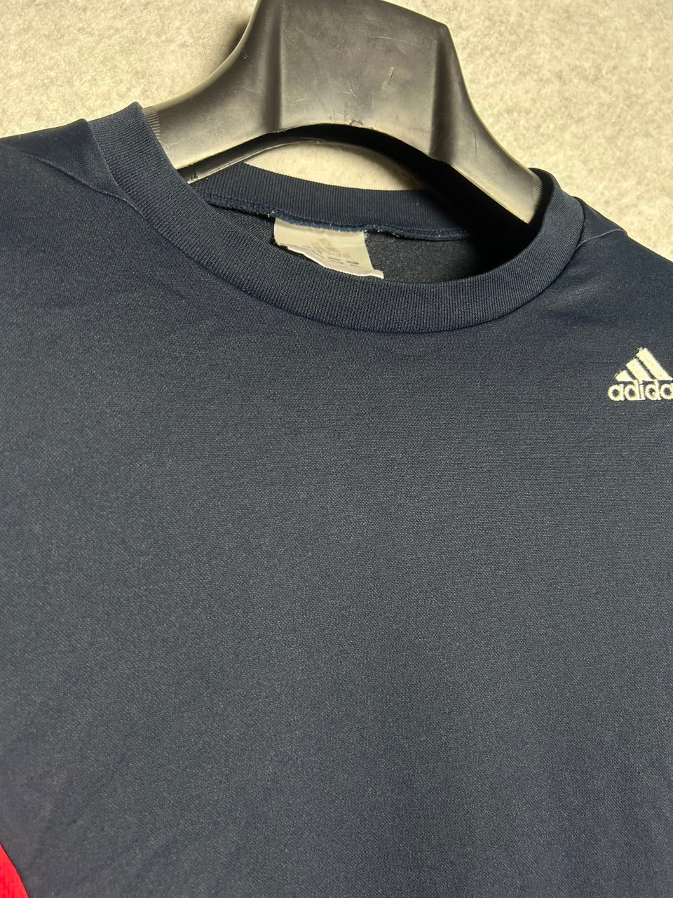 Adidas Blue & Red Round Neck - Large