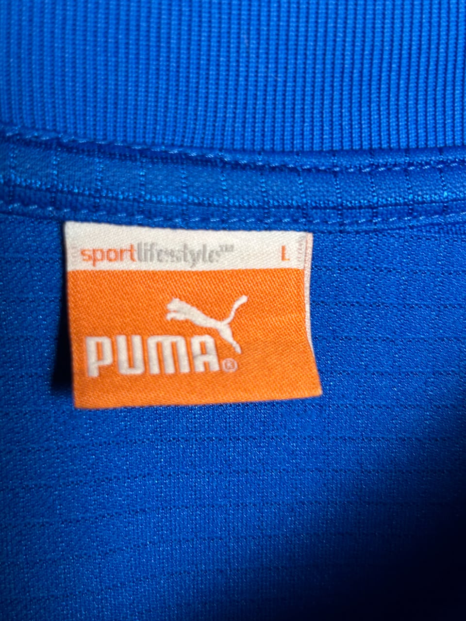 Puma SportLifeStyle Blue V Neck - Large