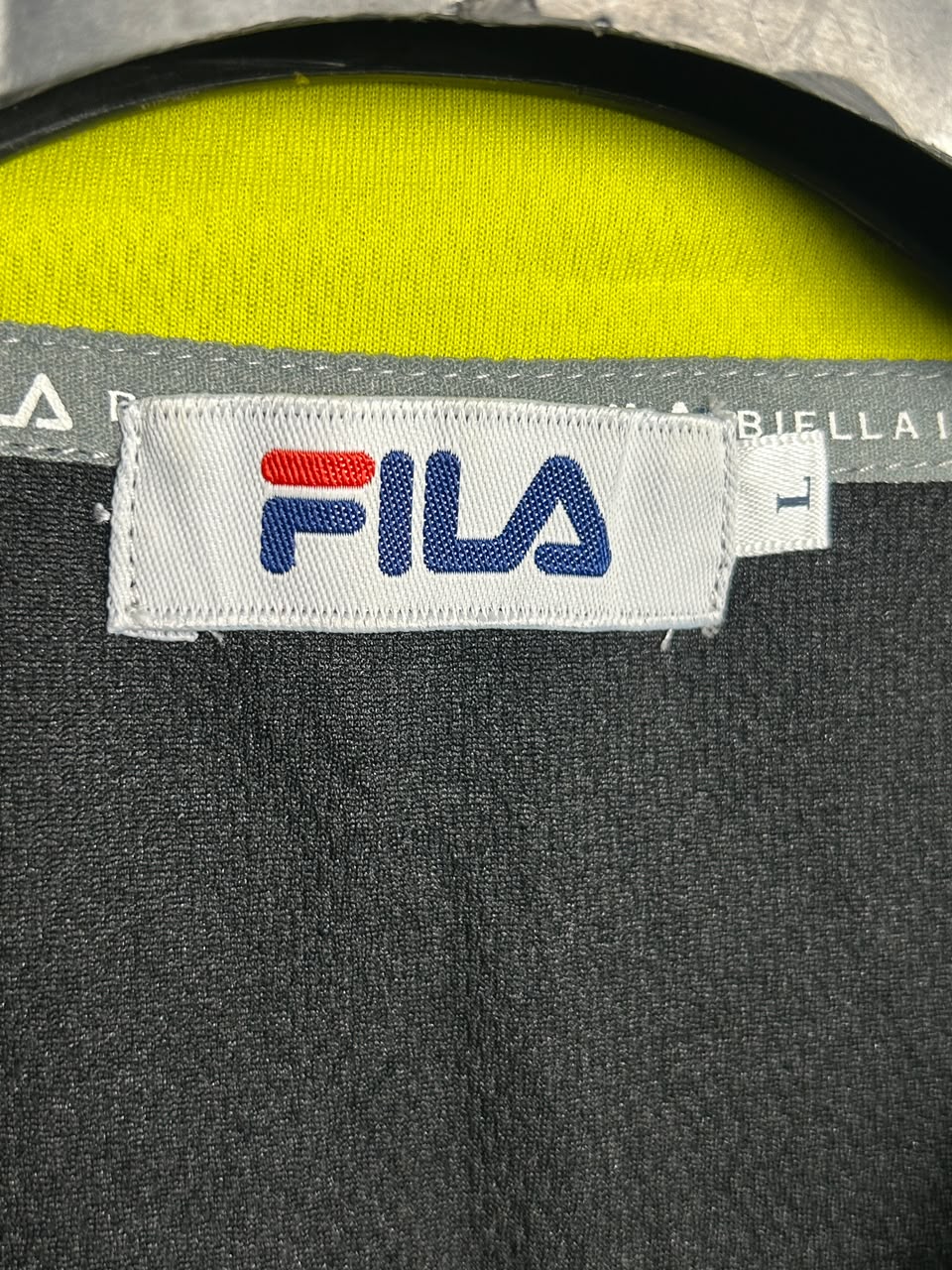 Fila Black QTR Zip Upper - Large