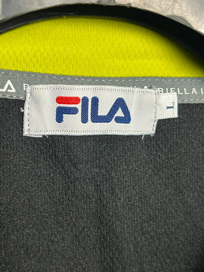 Fila Black QTR Zip Upper - Large