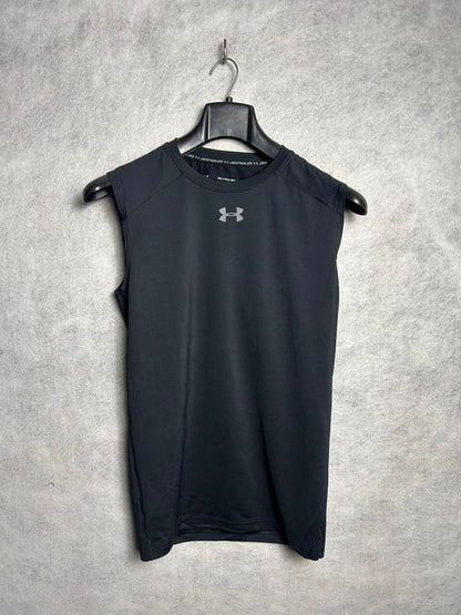 Under Armour Black Heat Gear Sando Round Neck Compression - XXL