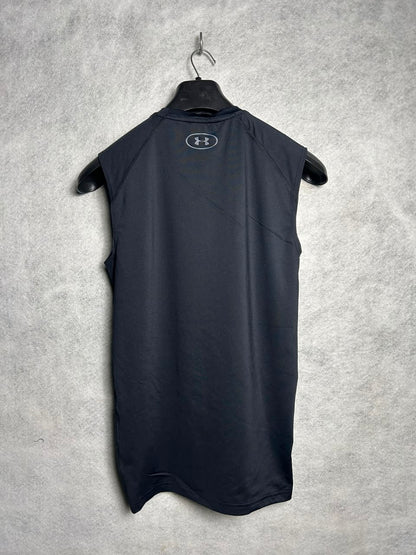 Under Armour Black Heat Gear Sando Round Neck Compression - XXL