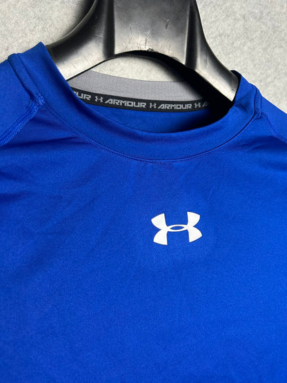 Under Armour Blue Heat Gear Round Neck Compression - XXL