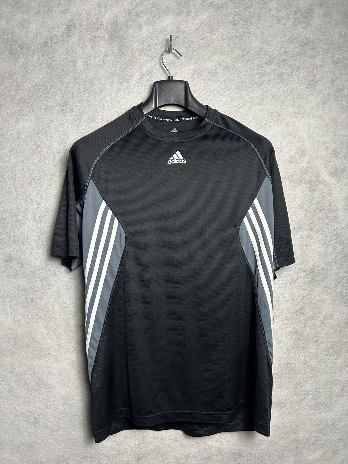 Adidas Black Round Neck ( Team Performance Tour To The Sport) - XXL