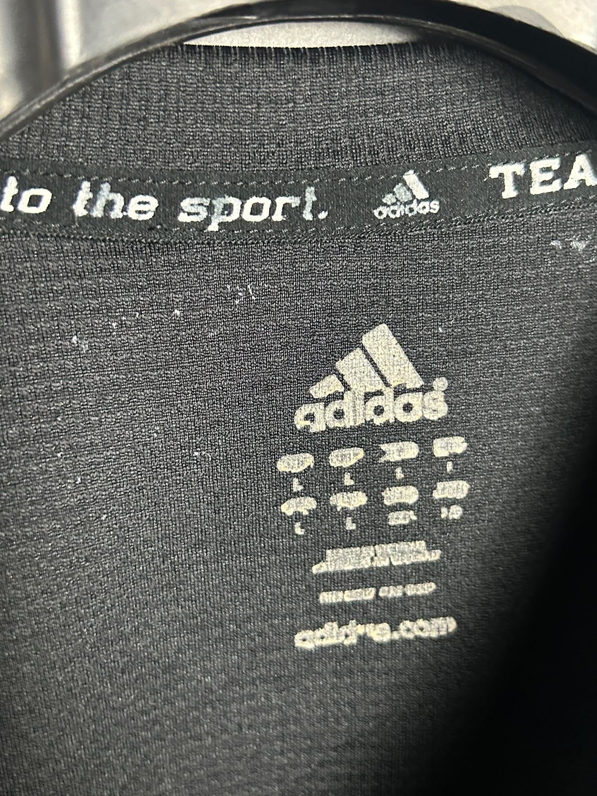 Adidas Black Round Neck ( Team Performance Tour To The Sport) - XXL