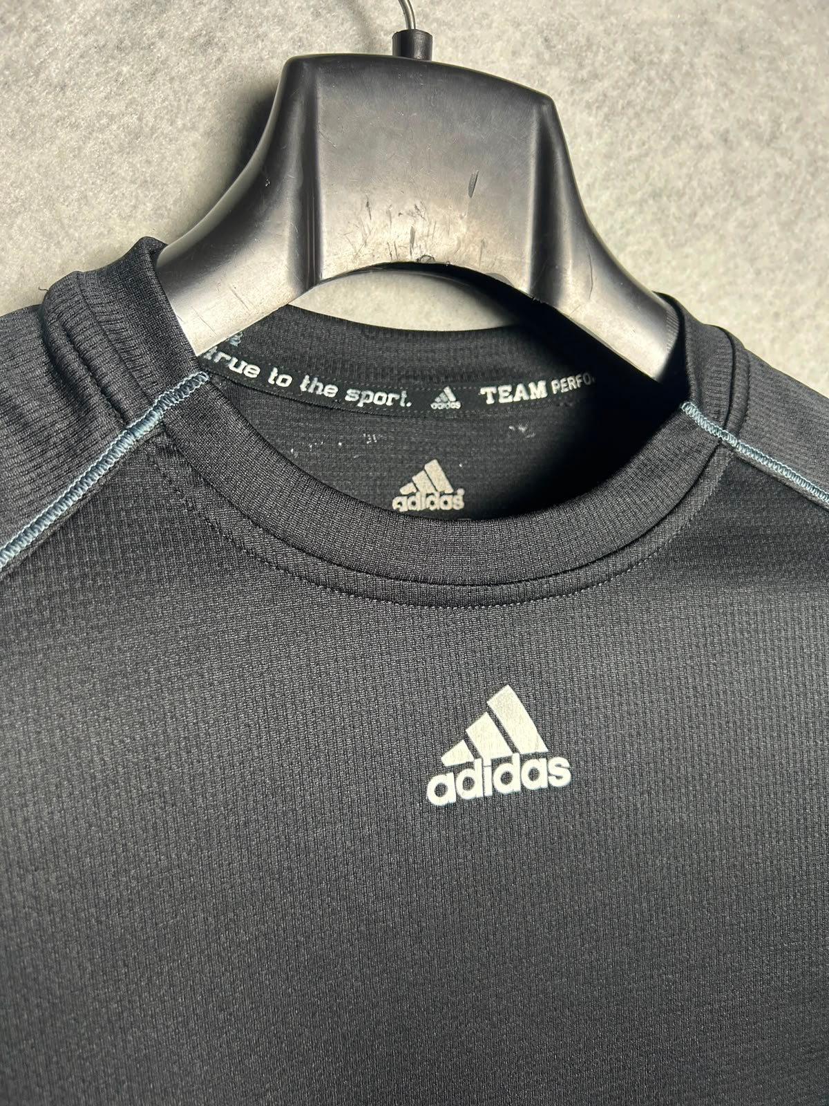 Adidas Black Round Neck ( Team Performance Tour To The Sport) - XXL
