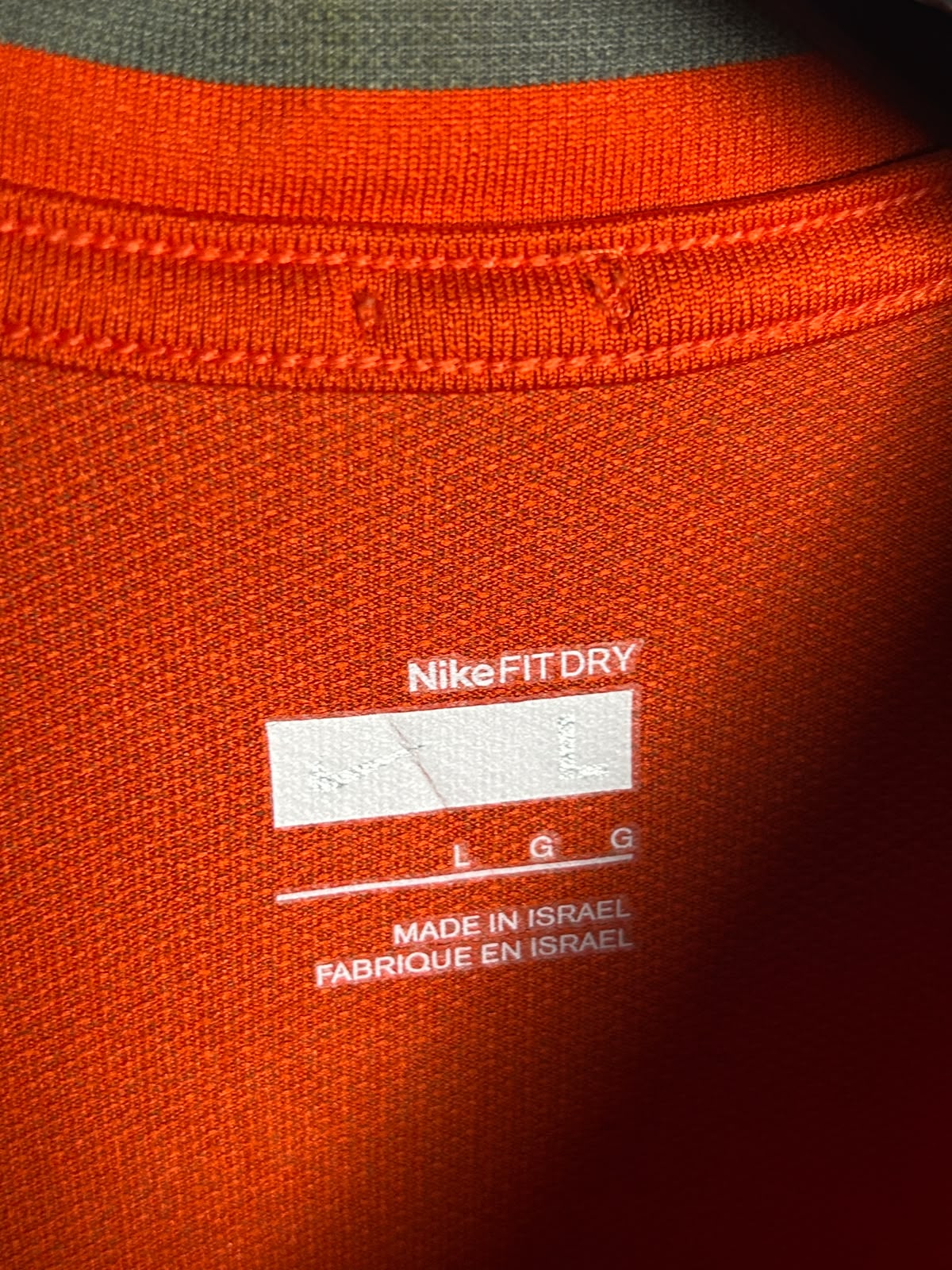 Nike Fit Dry Red Round Neck - Large