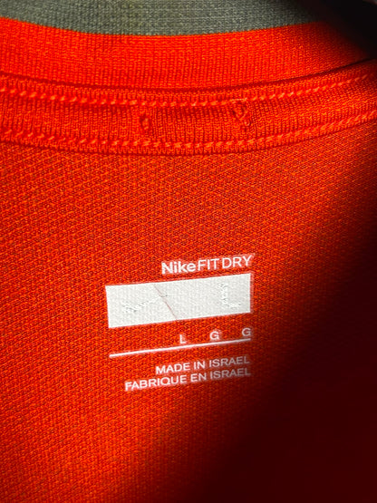Nike Fit Dry Red Round Neck - Large