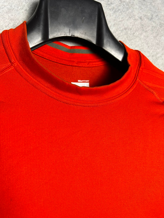 Nike Fit Dry Red Round Neck - Large