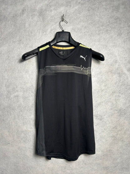 Puma V Neck Black Sando - Large