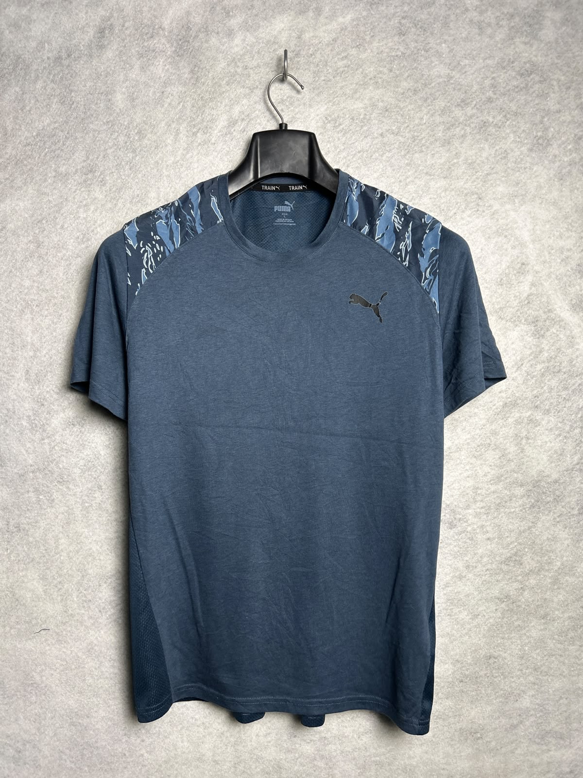 Puma Blue Train Round Neck - Large