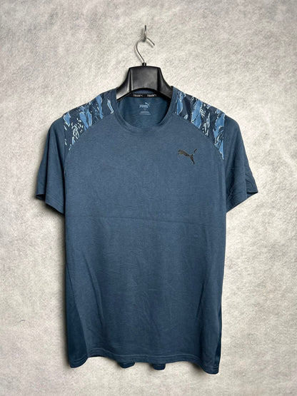 Puma Blue Train Round Neck - Large