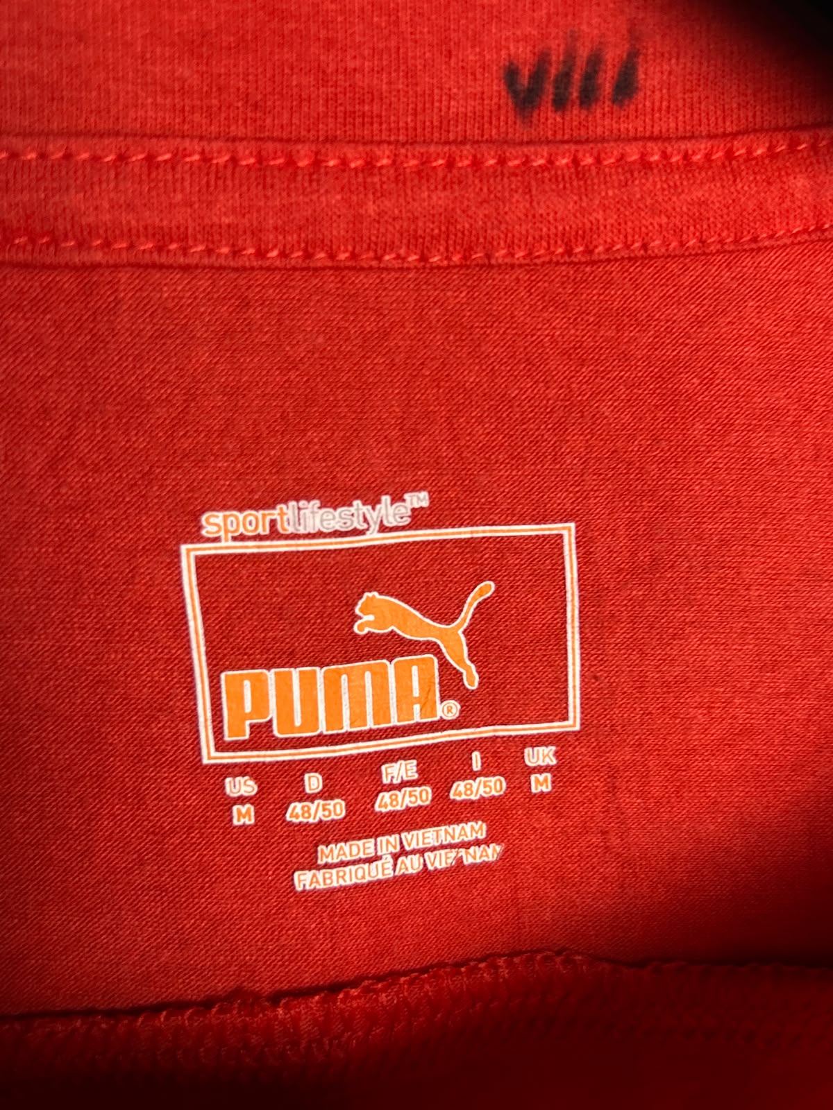 Puma Red SportLifeStyle Round Neck - Medium