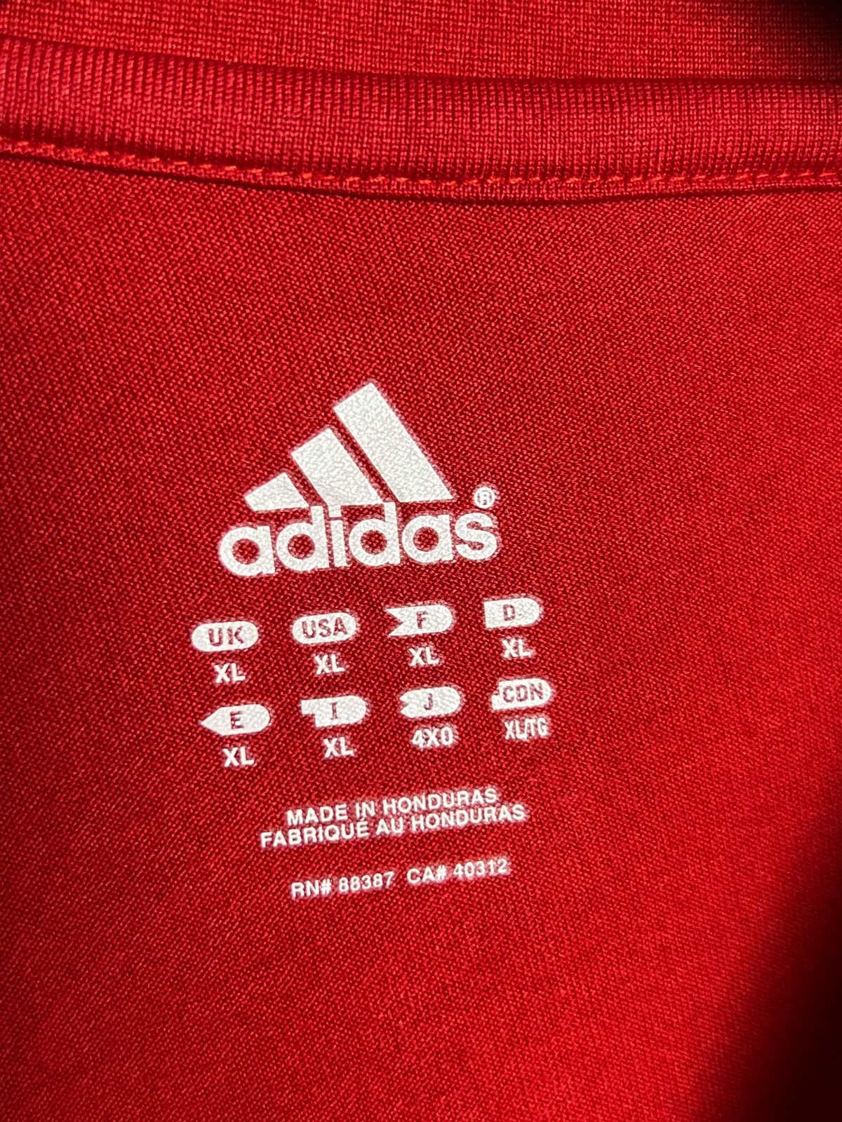 Adidas Red Round Neck - XXL
