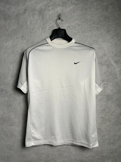 Nike White Fit Dry Round Neck  - XL