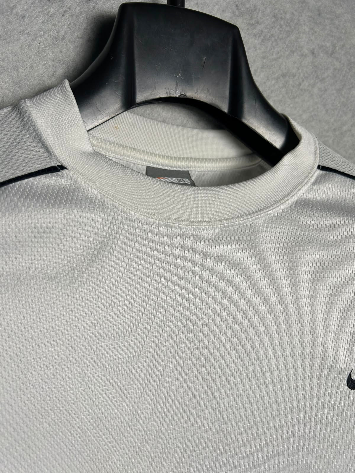 Nike White Fit Dry Round Neck  - XL