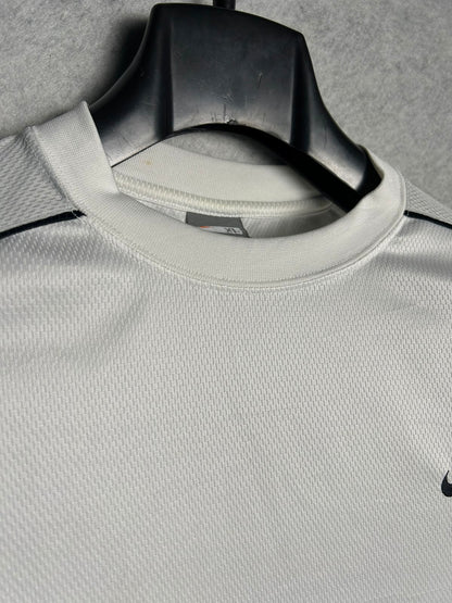 Nike White Fit Dry Round Neck  - XL