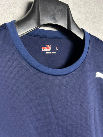 Puma Blue Train Round Neck - Large