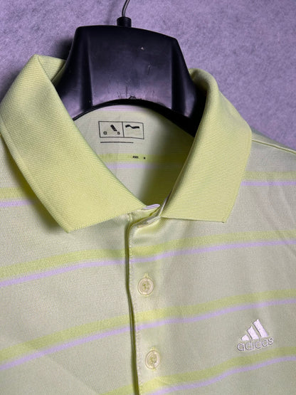 Adidas Lime Green Polo - Medium