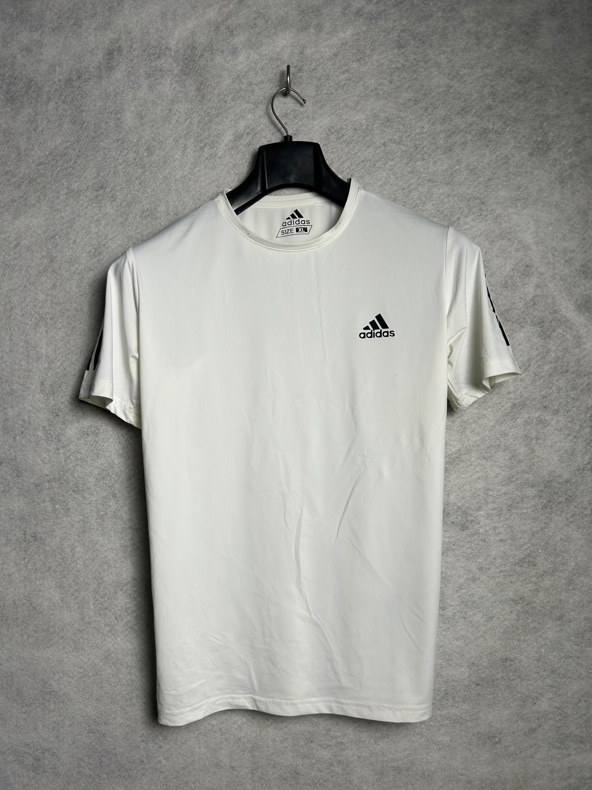 Adidas White Round Neck - XL