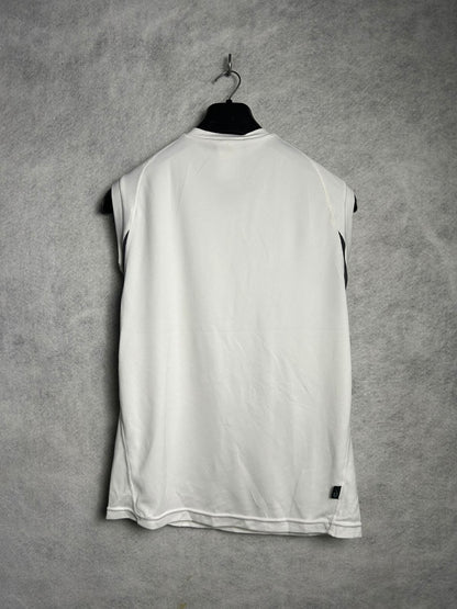 Adidas White Sando V Neck - Large