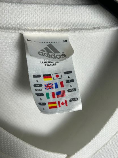 Adidas White Sando V Neck - Large