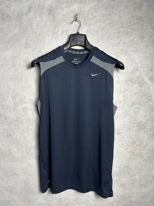 Nike Blue Sando Round Neck - Large