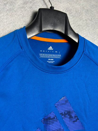 Adidas Blue Big Logo Round Neck - Large