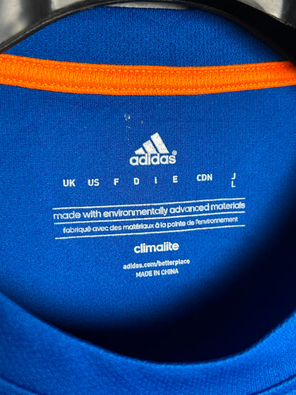 Adidas Blue Big Logo Round Neck - Large