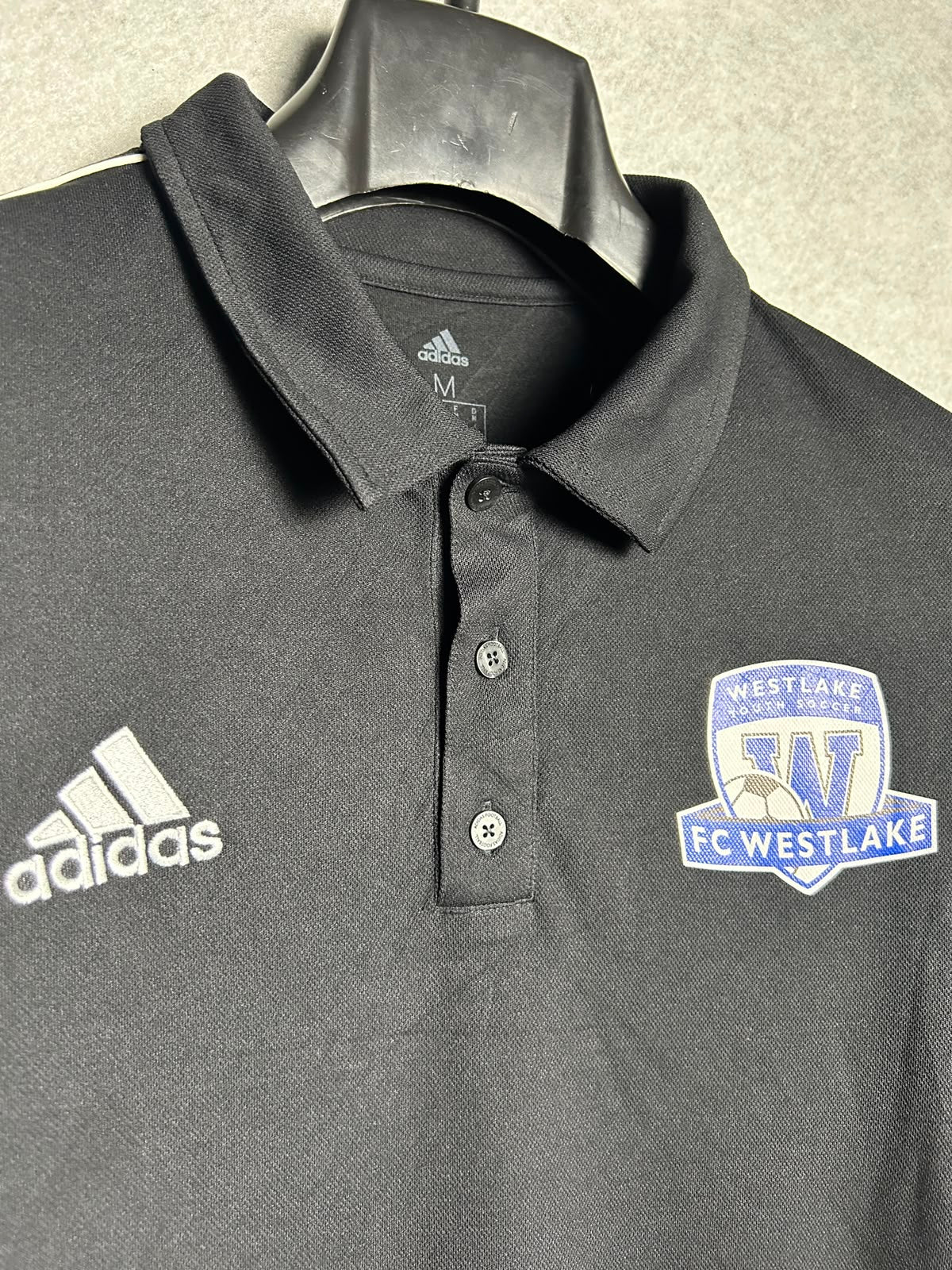 Adidas Black Polo - Medium